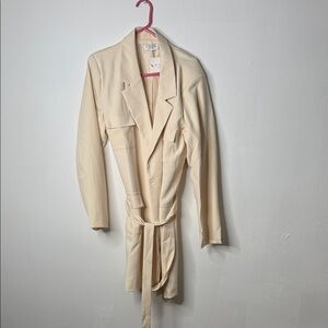 Cream Women's Belted Blazer Dress